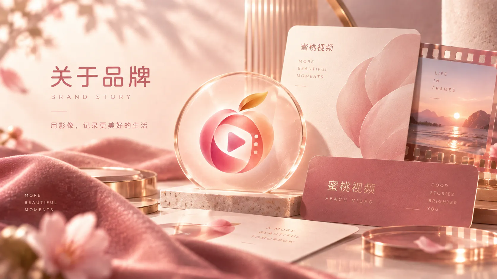 品牌信息与内容入口视觉图